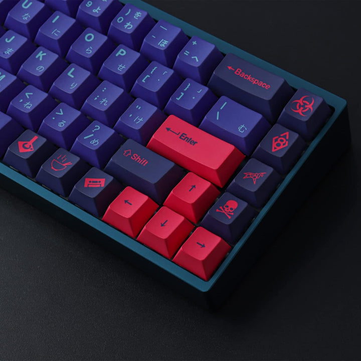 Sunzit PBT Keycaps, 159 Tasten Cherry Profile Dye Sublimation Laser Keycap mit 7U Leertaste Geeignet