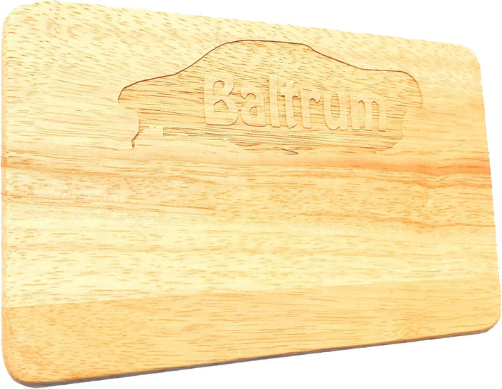 Frühstücksbrett Baltrum Gravur Nordseeinsel Holz
