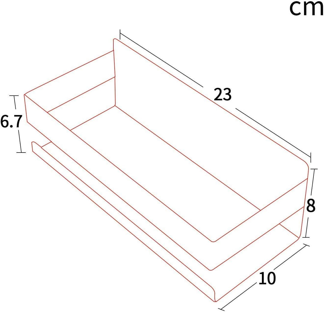 ZUNTO Badezimmerregal Selbstklebend - Duschregal Edelstahl 23x10x8 cm, Wandorganizer für Dusche, Ohn