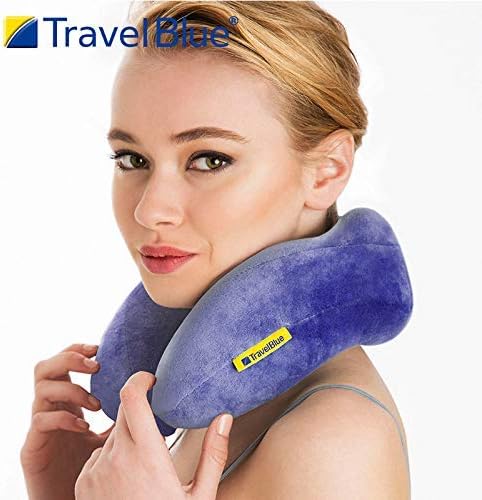 Travel Blue Nackenkissen 212 schwarzes Reisekissen ergonomischer, bequemer Memory-Schaumstoff - ein