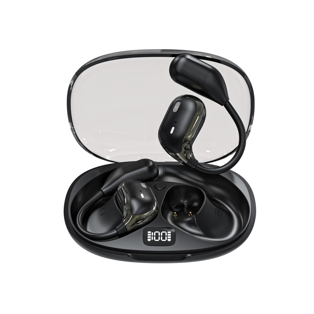Xmenha Open Ear Kopfhörer kabellos Bluetooth 5.4 mit 4 Mic Luftleitung Knochenschall Sportkopfhörer