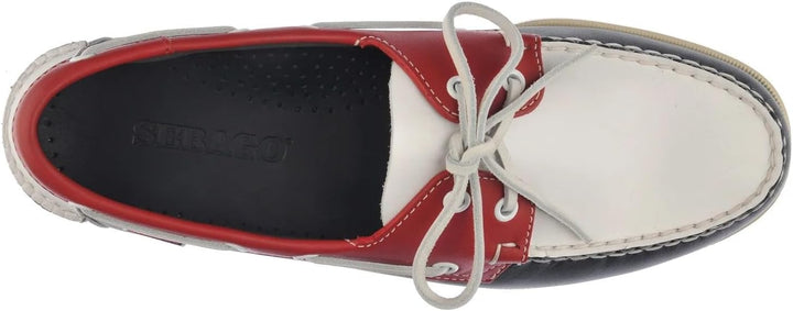 Sebago Herren Portland Spinnaker Bootschuhe 39 EU Mehrfarbig Navy Red White 972, 39 EU Mehrfarbig Na