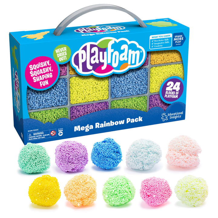 Learning Resources Playfoam Riesenset in Regenbogenfarben, Kreativer Spielspass, Basteln, Gestalten