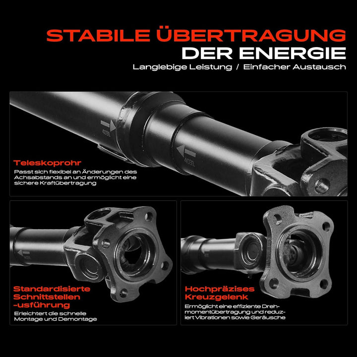 Frankberg Kardanwelle Gelenkwelle Vorne Kompatibel mit Sorento I JC 2.5L Diesel 2002-2006 Replace# 4