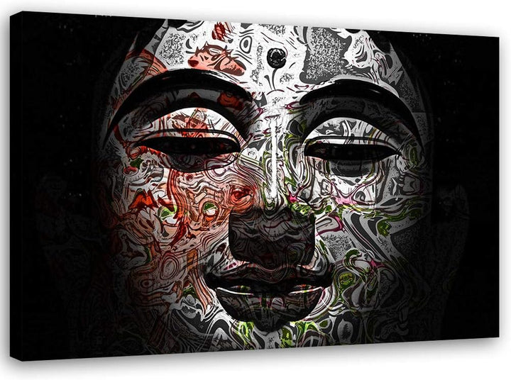 Leinwandbild XXL Feng Shui Wandbild Kunst Zen Schwarz 120x80 cm M14707 120x80 cm, M14707 120x80 cm