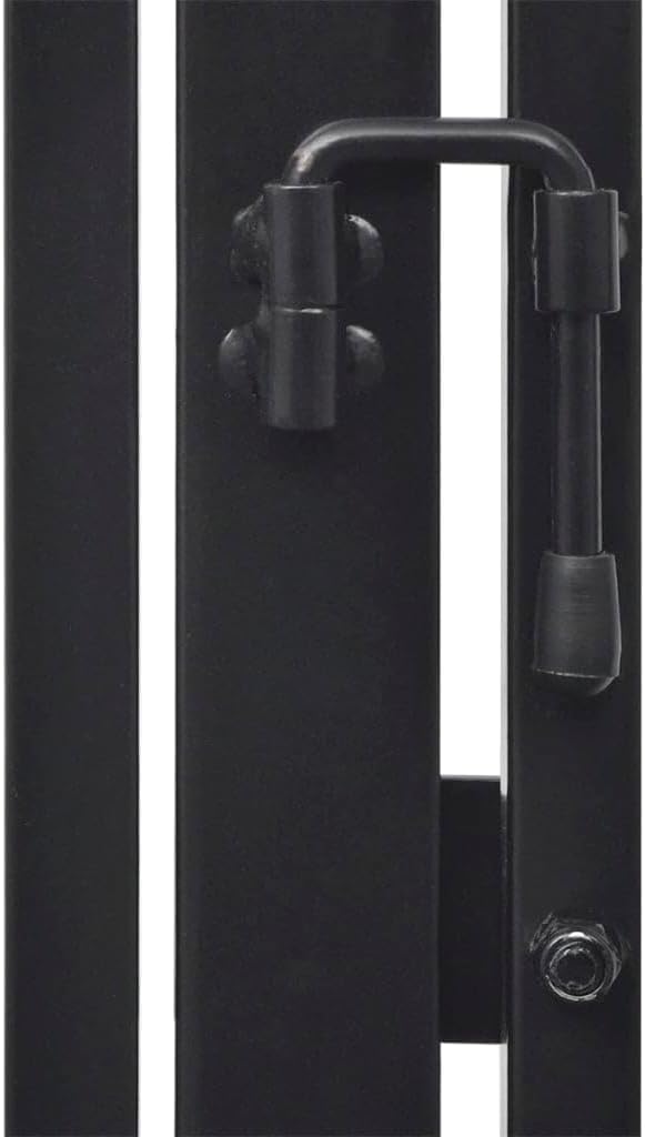 vidaXL Kaminschutzgitter mit Tür Schwarz Ofenschutzgitter Tierschutzgitter