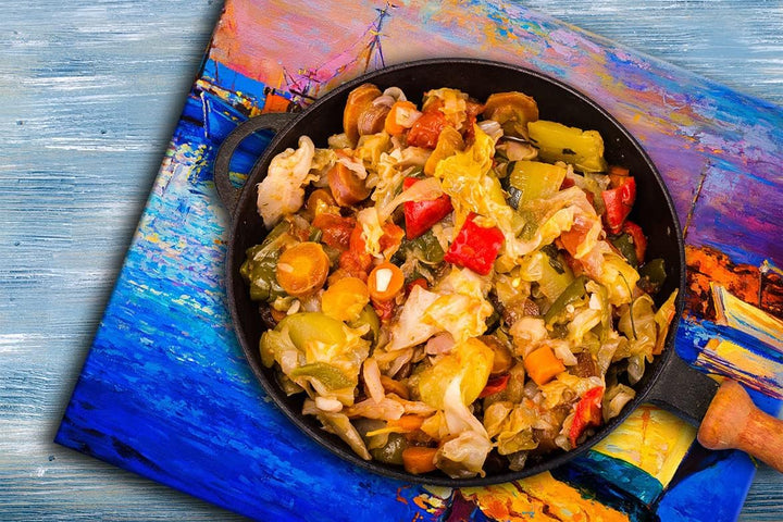 TMK ArtDeko Herdabdeckplatte 1 Teilig 60x52 cm - Spritzschutz Herdabdeckung – Herdschutz aus Sicherh