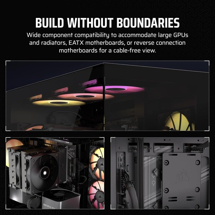 CORSAIR 3500X ARGB Mid-Tower ATX PC-Gehäuse - Gehärtetes Panorama-Glas - Umgekehrte Verbindung Mothe