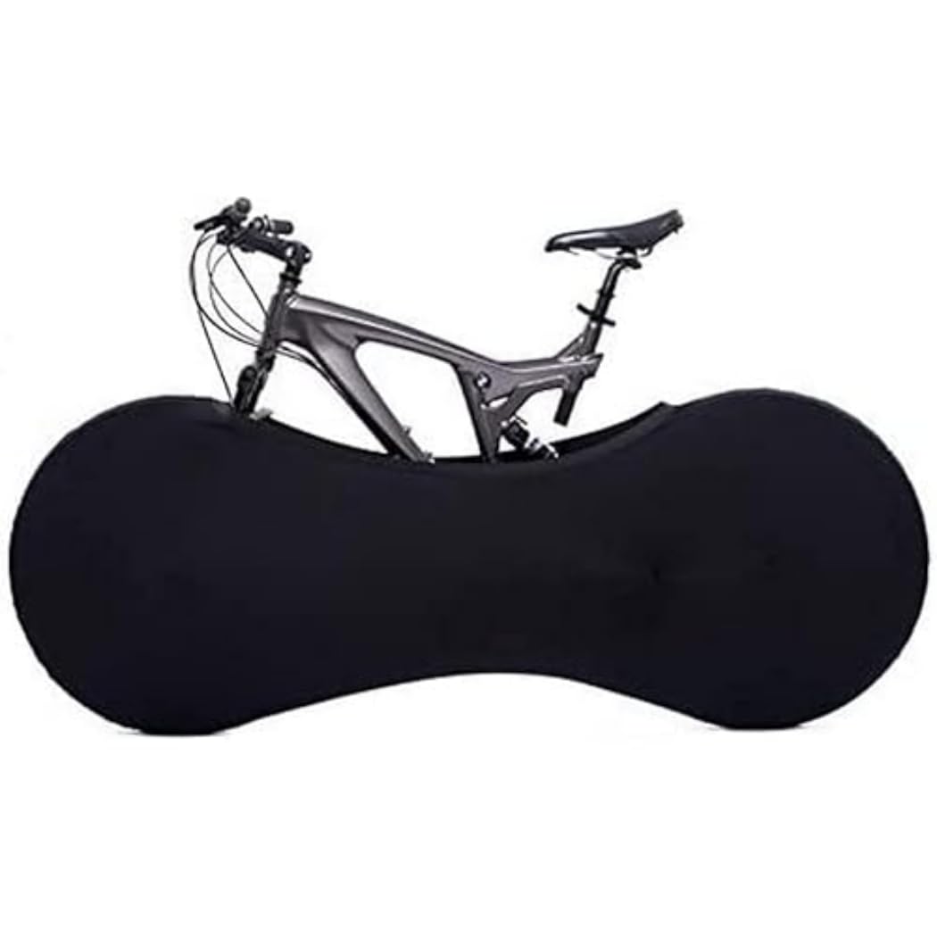 Second Chance Unisex – Erwachsene Schwarz Indoor Fahrrad Cover Halten Sie Ihr Heim Sauber, Black, St