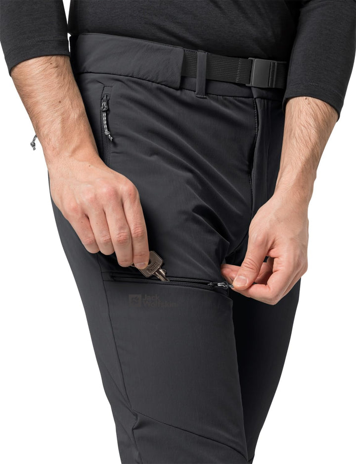 Jack Wolfskin Herren Wanderhose Holdsteig Pants M 46 Schwarz, 46 Schwarz