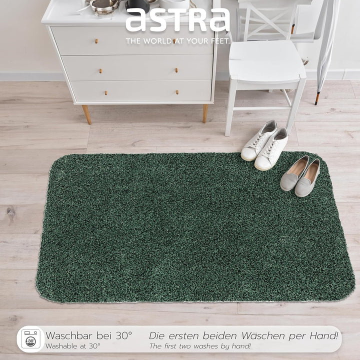 Astra rutschfeste Schmutzfangmatte innen waschbar - 2er Set Grün 60 x 75 cm 60 x 75 cm - 2er Set Grü