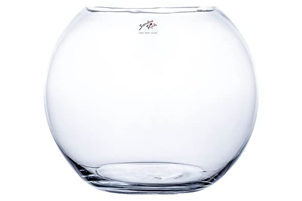 Glasvase GLOBE Glas Vase Tischvase Blumenvase rund, Ø 30 cm