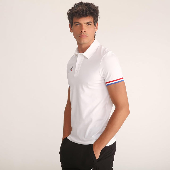 Le Coq Sportif Herren Polo Ss Presentation Tri N°1 M 4XL New Optical White, 4XL New Optical White