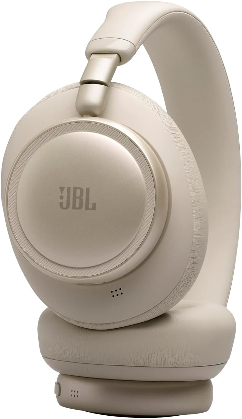 JBL Live 780NC Kabellose Noise Cancelling Over‑Ear‑Kopfhörer, Champagner | Bluetooth 6.0, Personalis