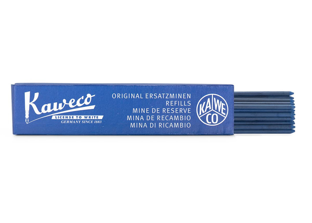 Kaweco Graphitminen 2.0 mm Blau HB 24 Stück I Ersatz-Bleistiftminen für Druckbleistift oder Drehblei