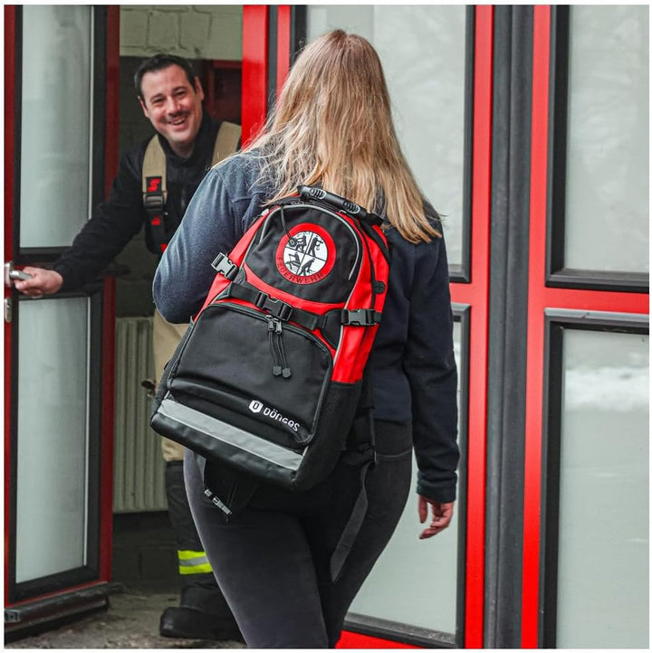 Dönges Feuerwehr-Rucksack mit vielen praktischen Funktionen (Dönges-Feuerwehr-Rucksack Freizeitrucks