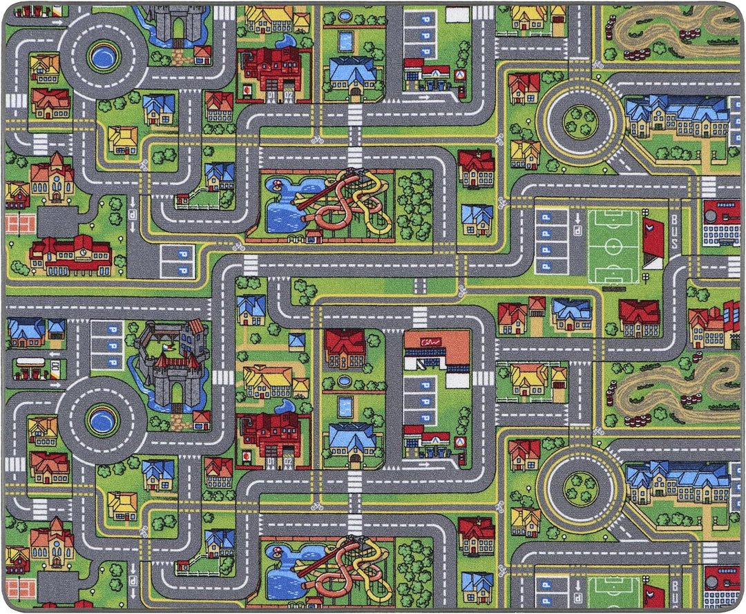 Primaflor Interaktiver Kinderteppich Streets - 200 x 300 cm | Made in Europe | mit Strassenmotiv, Ho