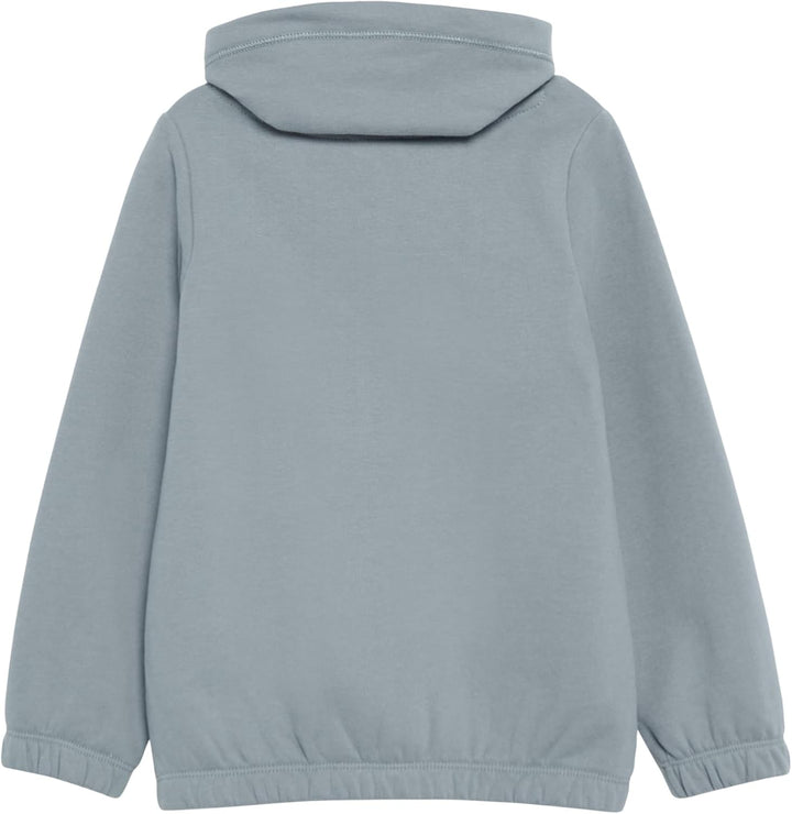 s.Oliver Wärmendes Sweatshirt mit Schalkragen und Glitzer-Artwork, 104-110 Blassblau
