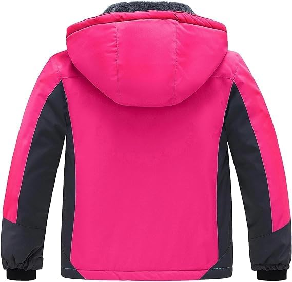 Wantdo Mädchen Berg Ski Jacke Warmer Winter Fleece Mäntel Wasserdichter Atmungsaktive RegenMäntel Ou