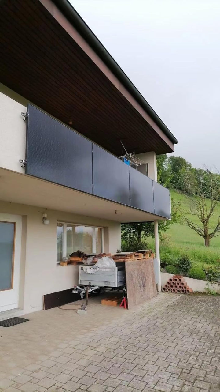SAKETE Solarmodul 500W X 29, N-Typ Full Black Solarpanel mit Halbzellen-Technologie, geeignet für Ba