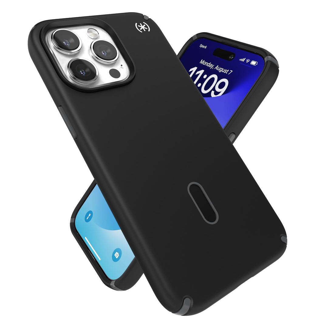 Speck iPhone 15 Pro Max Hülle – ClickLock rutschfeste Interlock, gebaut für MagSafe, Fallschutz – Kr