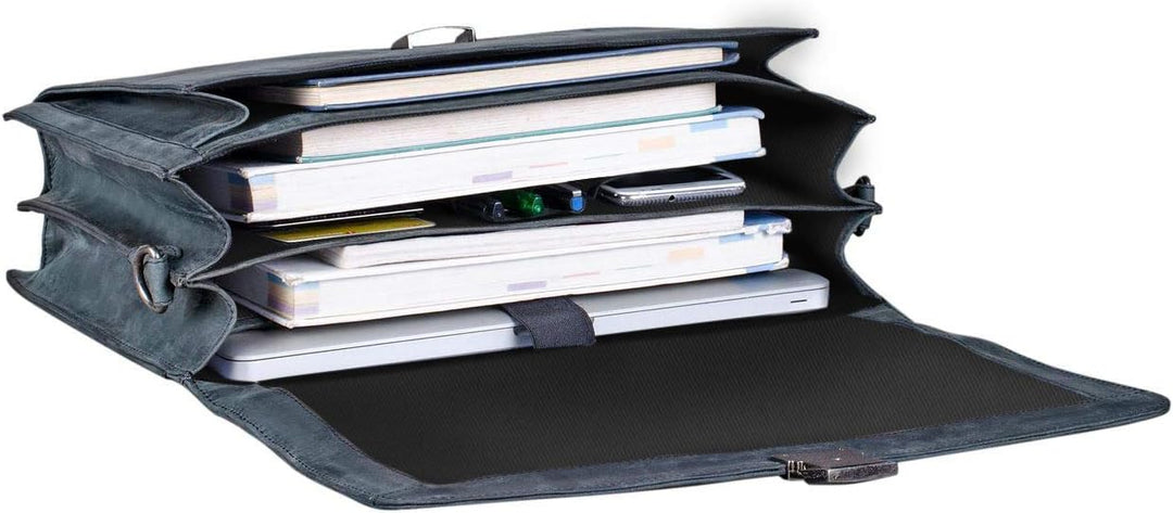 STILORD 'Johann' Klassische Aktentasche Herren Damen Businesstasche für 15,6 Zoll Laptop passend für