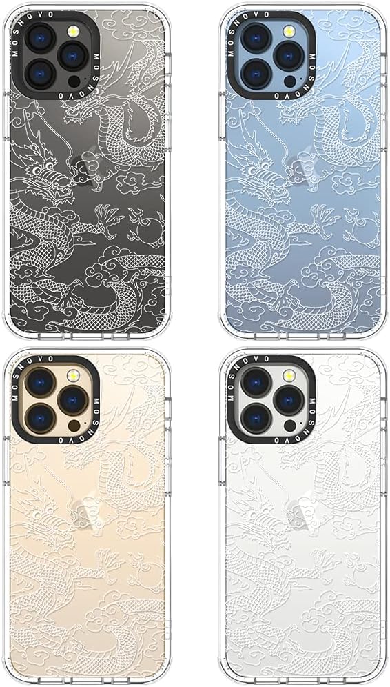 MOSNOVO für iPhone 13 Pro Hülle – Durchsichtige, schlanke, stossfeste TPU+PC-Handyhülle, [6,6 Fuss F
