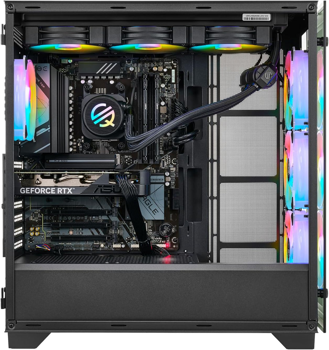 Gaming PC Ryzen 7 5700X 8X 4.6 GHz, 16 GB DDR4 RAM High Speed, 1TB M.2 SSD, RTX 3050 6GB, Win 11 Pro