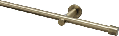 Garduna Gardinenstange Ø 16mm 1-Lauf Messing-Antik Metall, 320cm (2x160cm) 320cm (2x160cm)… 1-lauf M