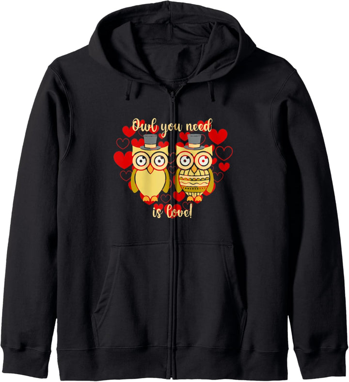 Owl You Need Is Love Kapuzenjacke
