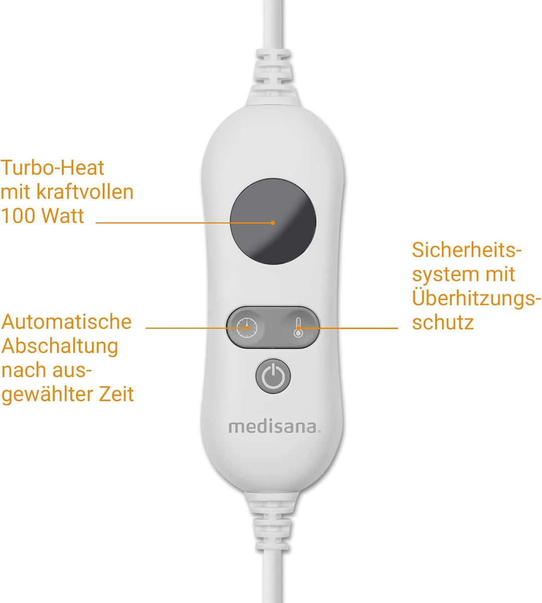 medisana HU 672 Wärmeunterbett super-flauschig, 150 x 80 cm, Schlafen wie auf Wolken, Abschaltautoma