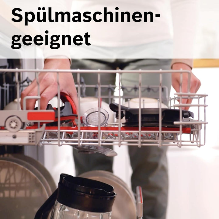 Bosch Mixer-Aufsatz MUZ9MX2, Füllmenge 2,3 L, ThermoSafe Glas, spülmaschinengeeignet, perfekt für Cr