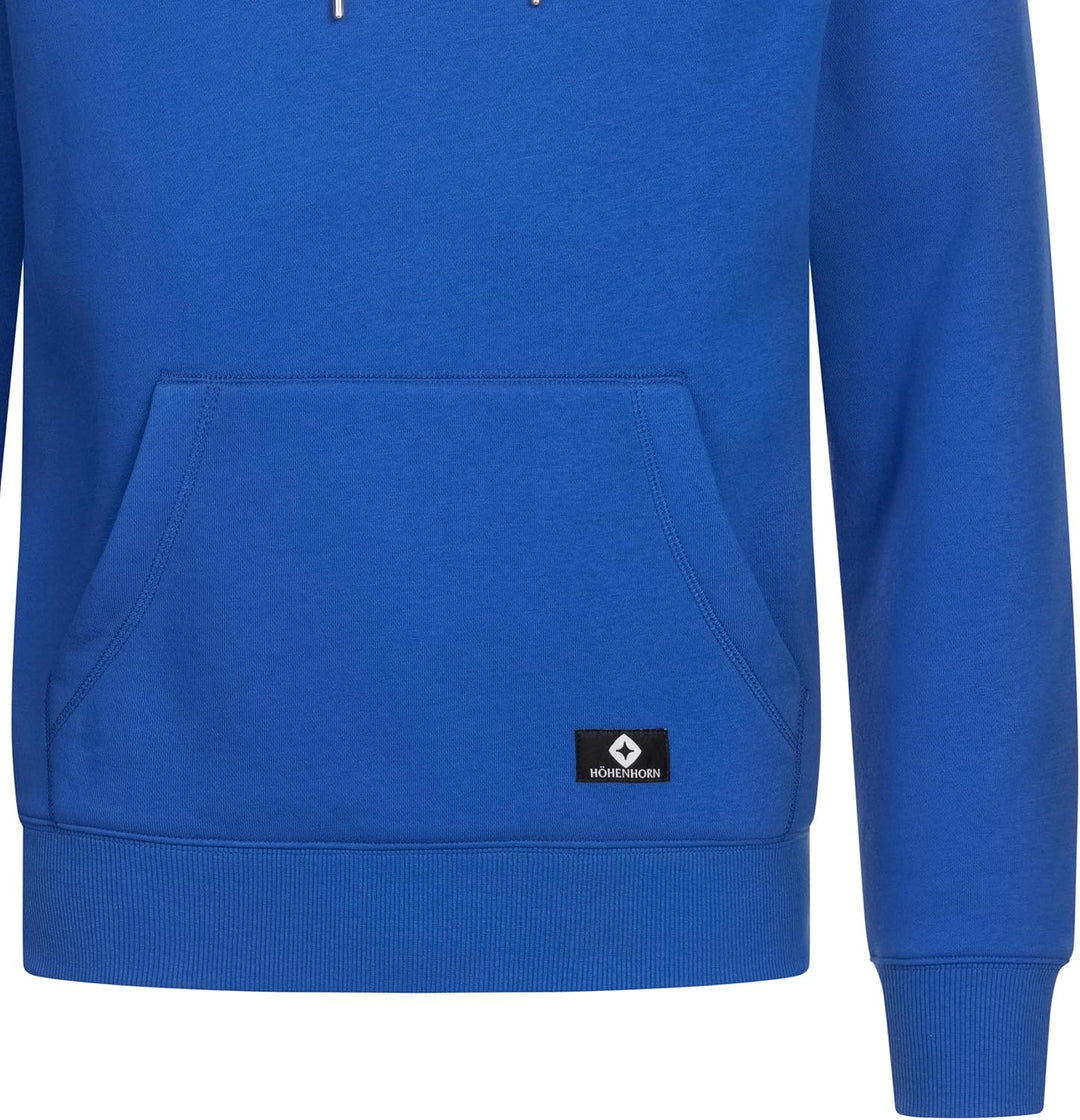 Höhenhorn Janga Hoodie Herren Kapuzen Pullover Hoody Sweatshirt aus Hochwertiger Baumwolle S Blau, S