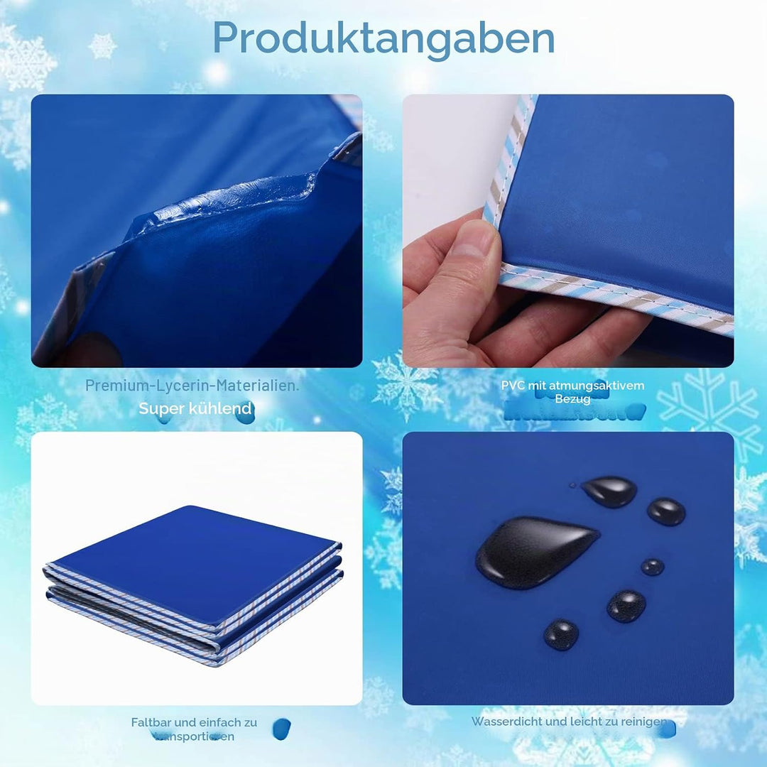 GENERAL ARMOR Gel Kühlendes Kissen Kühlmatte - Matte zur Regulierung der Körpertemperatur kühldecke