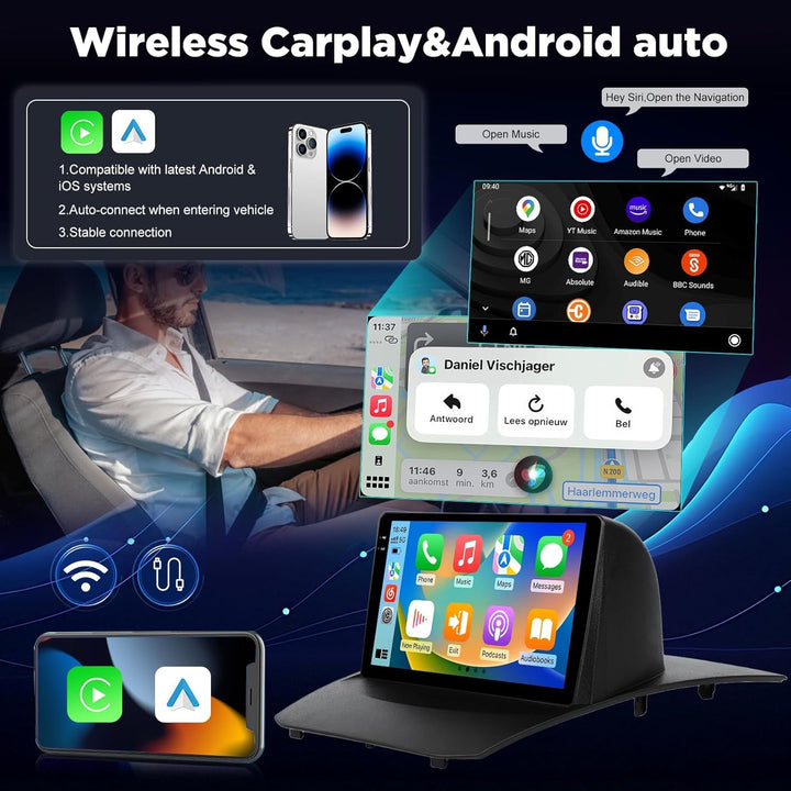 [4+64G] Android Radio für Ford Fiesta 2009-2017: 9 Zoll Incell HD Touchscreen Fiesta Autoradio mit D