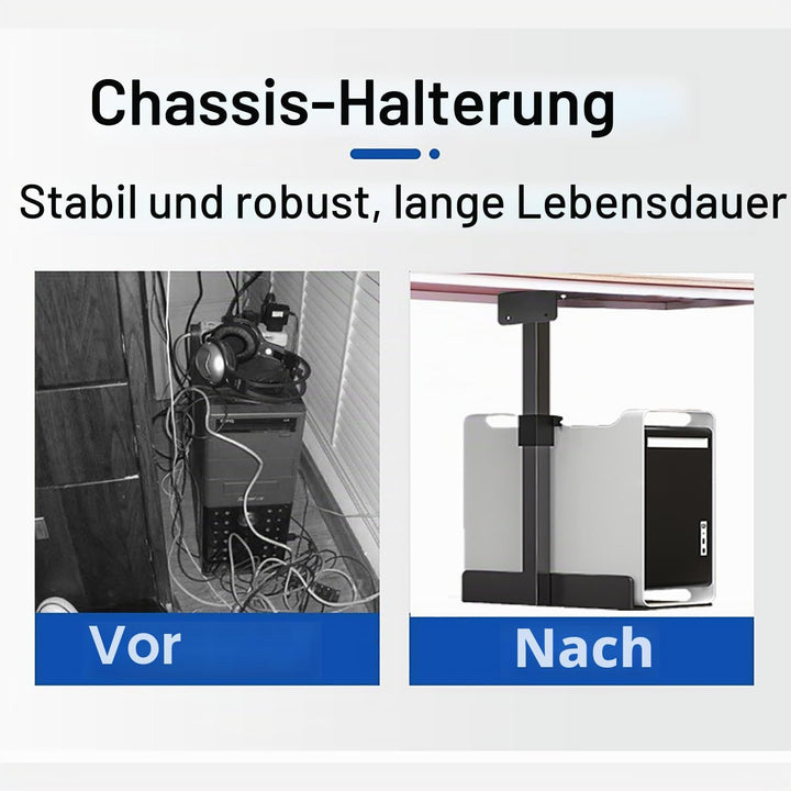 PC Halterung Unter Schreibtisch，PC Wandhalterung，Computer Aufhängung Halter für Untertisch, Vollstän