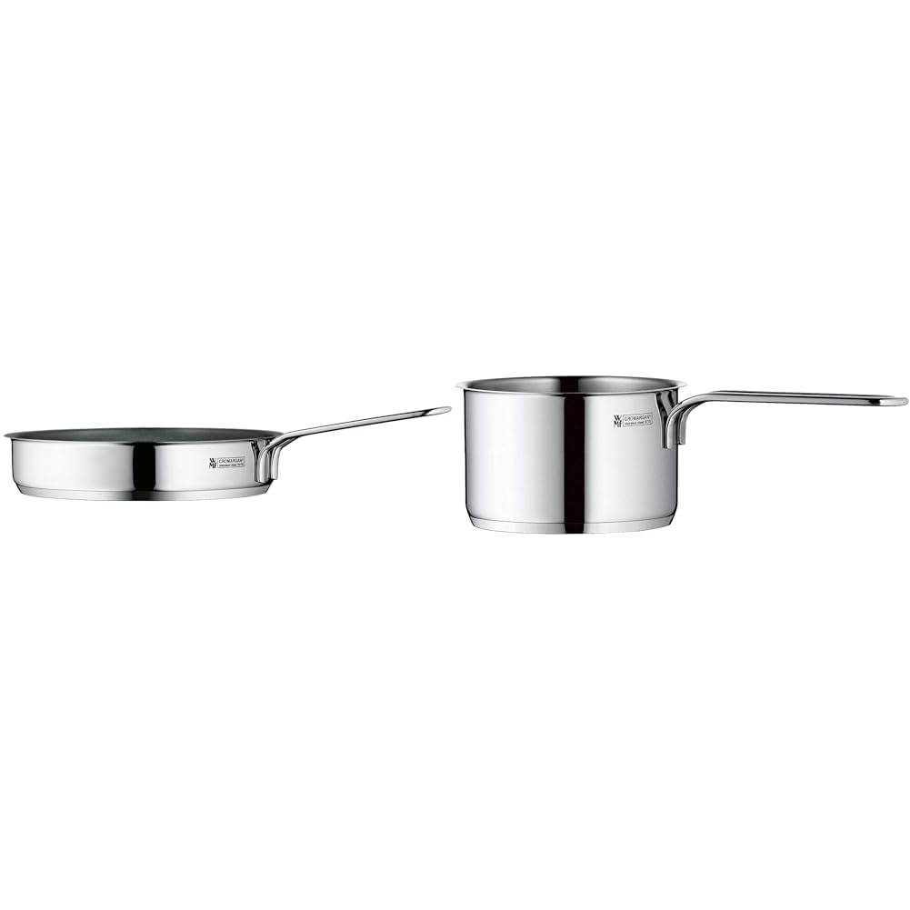 WMF Mini Bratpfanne beschichtet klein 18 cm & Mini Stielkasserolle 10cm, klein, ohne Deckel, kleiner