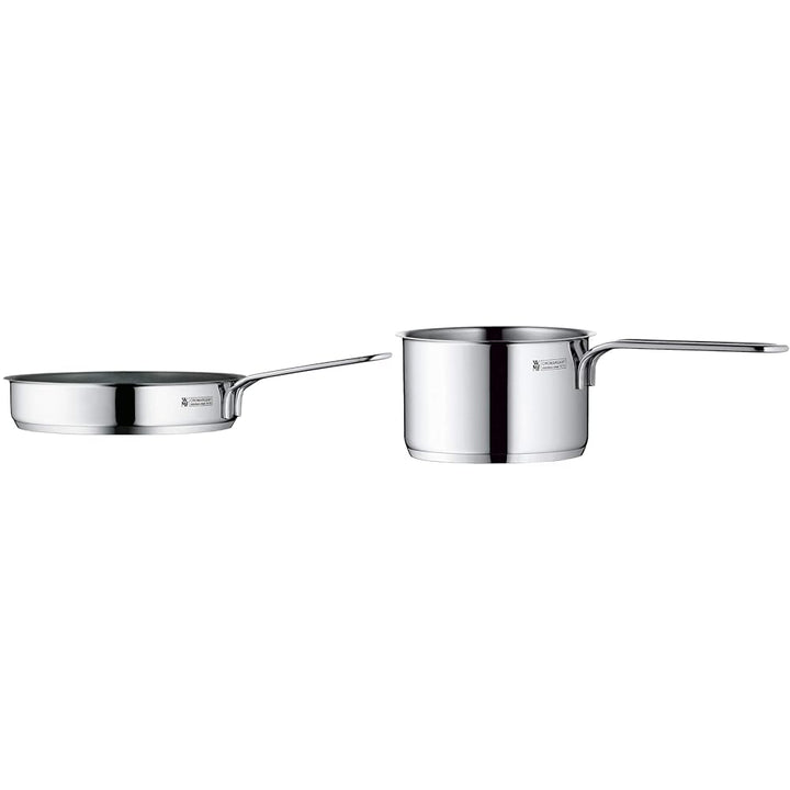 WMF Mini Bratpfanne beschichtet klein 18 cm & Mini Stielkasserolle 10cm, klein, ohne Deckel, kleiner