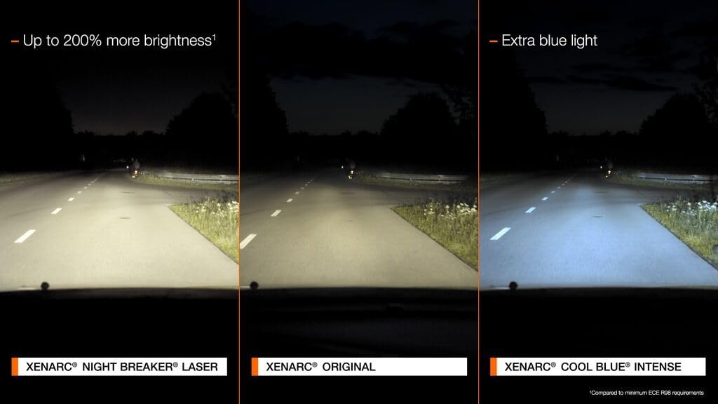 Osram XENARC Cool Blue Intense D1S, +150Prozent mehr Helligkeit, bis zu 6.200K, Xenon-Scheinwerferla