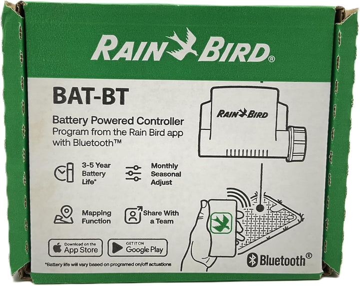 Rain Bird ESP-BAT-BT - Bluetooth-batteriebetriebenes Steuergerät Bewässerungscomputer (2 Stationen)
