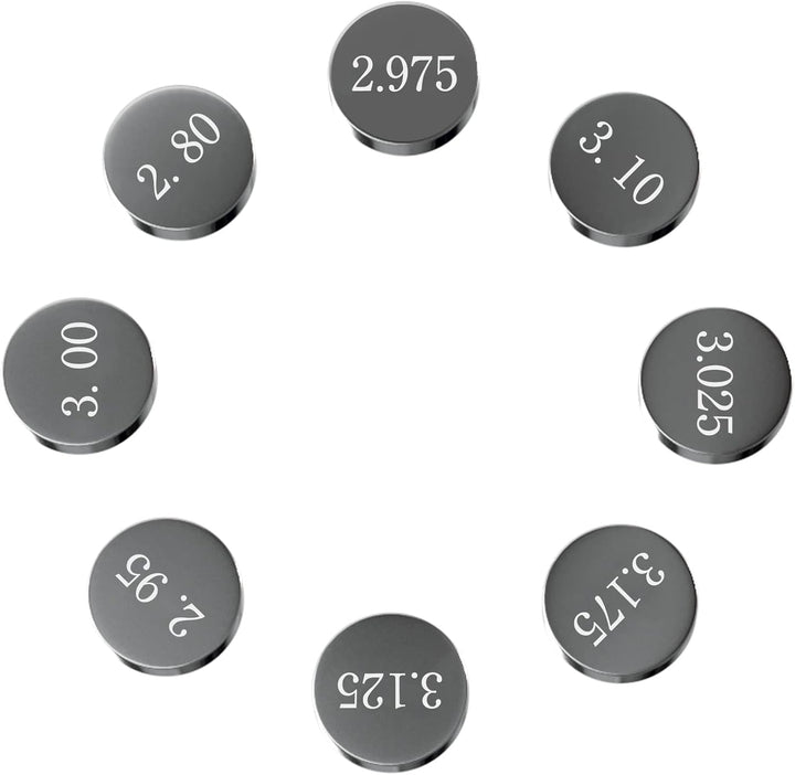 Road Passion 10.0mm Ventil Shim Ventileinstellplättchen Kit 1.875mm-3.200mm 1x55 pcs für 500 2012-20