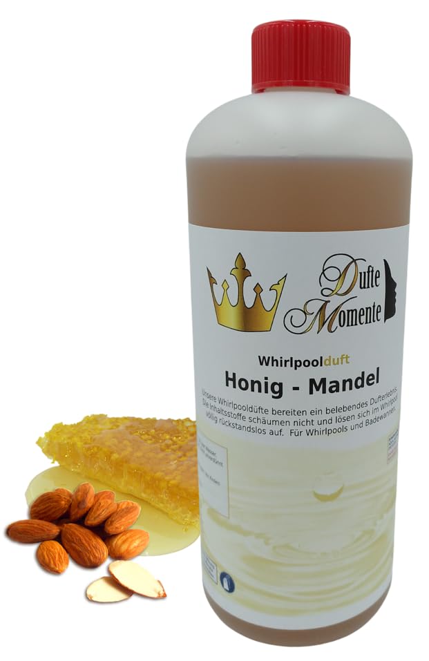 Dufte Momente | Whirlpool Duft 1000ml | Honig - Mandel | mit naturreinen und natürlichen ätherischen