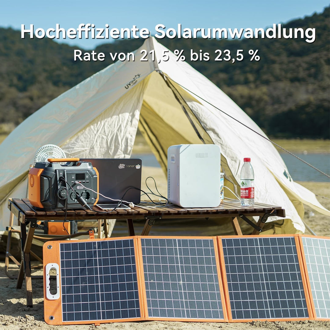 FF FlashFish 18 V/100 W faltbares Solarpanel, tragbares Solarladegerät mit DC-Ausgang für Flashfish