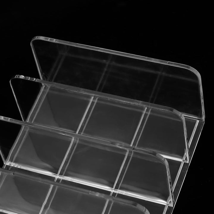 8 Stück Lidschatten Organizer, 2 Grössen Acryl Make Up Palette Organizer mit 7 Fächern, Lidschatten