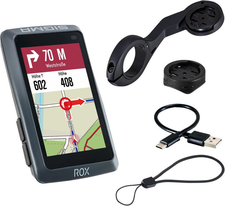SIGMA Sport ROX 12.1 EVO Fahrradcomputer Kabellos 3" Display Made in Germany Fahrradcomputer GPS mit