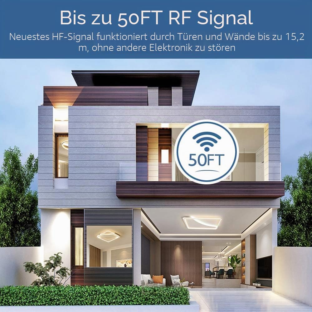 eMylo Smart Wireless RF Relay Schalter DC 12V HF Relaismodul Ein 1 Kanal Fernsteuerungsschalter 5V-2