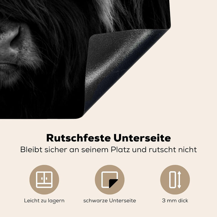 Herdabdeckplatte Einteilig Küche Herdabdeckung Induktionsfeld Ceranfeld Herdabdeckplatten Vinyl Matt