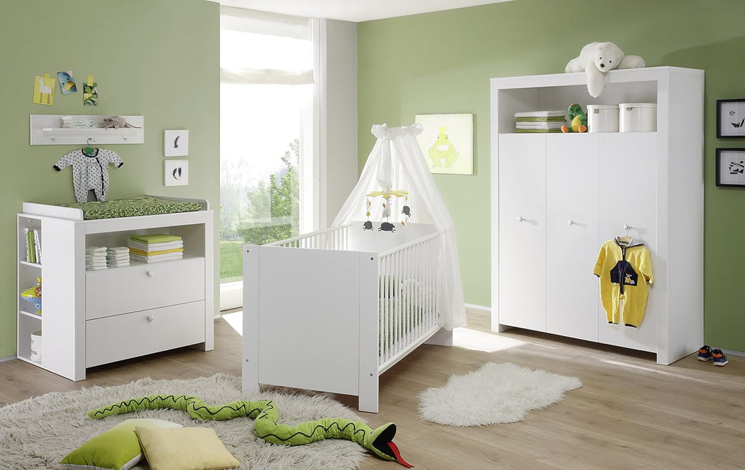 trendteam smart living - Olivia - Kommode - Weiss - Regal mit 3 offenen Fächern - (BxHxT) 25 x 93 x