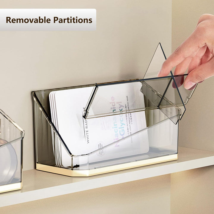 HARLIANGXY Spiegelschrank Organizer Innen, 2 Stücke Badezimmerschrank Aufbewahrung Box, Kunststoff M