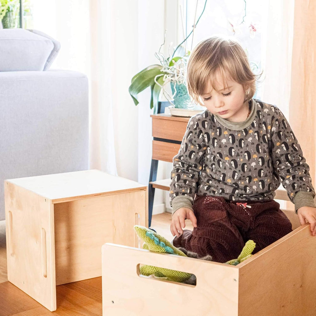 Ehrenkind® Kinder Bank | Vielseitig & Stabil | Montessori Bank | Wendebank aus Birkenschichtholz | N